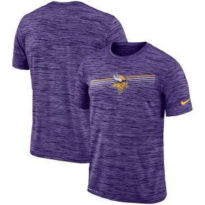 Minnesota Vikings Nike Sideline Velocity Performance T-Shirt – Heathered Purple
