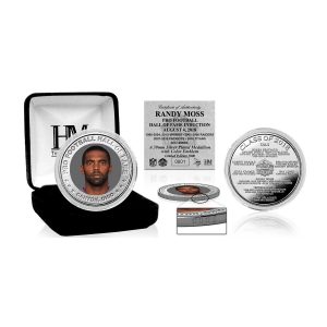 Minnesota Vikings Randy Moss Highland Mint 2018 Hall of Fame Induction Silver Color Coin
