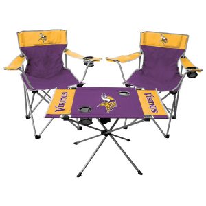 Minnesota Vikings Rawlings Tailgate Chair And Table Set